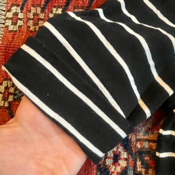 Lauren by Ralph Lauren striped top black and white - Picture 4 of 6